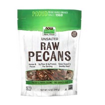 NOW Foods 무염 로 피칸 Raw Pecans 340g, 340g (1개), 1개