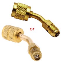 14 턴 516 변환 헤드 어댑터 밸브 코어 에어컨 리필 커넥터가있는 모든 구리 r410 감속기