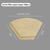 50pcs 원뿔 모양의 드립 커피 가루 필터 종이 커피 컵 스트레이너 교체 필터 teaamp 커피 도구 주방 액세서리, 나무 대형 100pcs