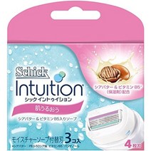 세련된 Schick 인투이션 면도날 여성용 면도기 피부 촉촉 해지는 (3 입), 1