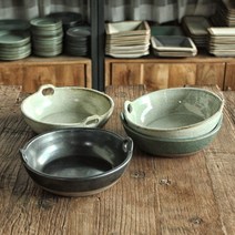 김학영 도자기 아끼다 스튜볼 디저트 볼 샐러드 파스타 메인볼, 화이트 머스타드