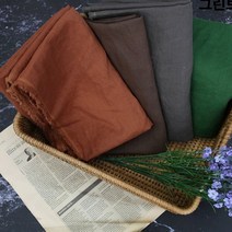 원단킹 36수린넨]대폭 바이오워싱 뮤즈무지-그린브라운계열 4color(a2833), 8.진초록