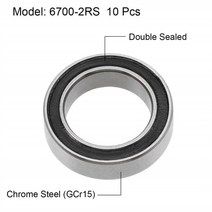 10PCS ABEC-5 6700-2RS 2RS 10x15X4mm 소형 고무 씰 깊은 홈 볼 베어링, 01 ABEC 1