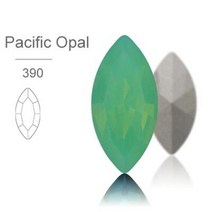아쿠아씰 크리스탈 라인석 상단 스톤 의류 공예 쥬얼리에 적합한 라인스톤에 유리 접착제, Pacific Opal+9X18mm 10Pcs