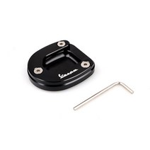 오토바이 킥 스탠드 풋 사이드 스탠드 Vespa Gts GTV 300 HPE 2019-2020Black 용 확장 패드 서포트 플레이트 확대, [1] Black