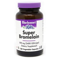 Bluebonnet Bromelain 브로멜라인 500mg 120캡슐 해외, 5개