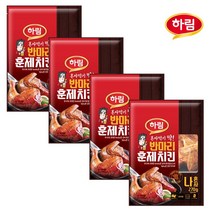 하림 반마리 훈제치킨, 270g, 4봉