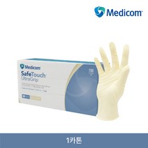 메디컴글러브 라텍스 장갑 요리용 먹방용 의료용 보건용 주방용 장갑 100매 x 2박스(무료배송)+국내생산 치과전용칫솔, M