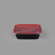 반찬 도시락포장 GX10750 투톤사각 750ml 내열용기 뚜껑 세트 300개