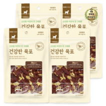 라이브잇 굿데이 건강한 육포 강아지 간식 80g, 오리가슴살+황태 혼합맛, 60개