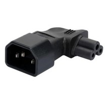 타워 멀티탭 짧은 블랙 스트레이트 PVC 구리 10A 250V EC320C14 남성 C5 여성 PDU UPS 섀시 서버 어댑터 플, 01 IEC-C14 PLUG, 03 Type 3