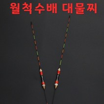 SUNFC 월척수배 대물찌 ( 3개 세트 ) 백발사목 카본다리 솔리드 찌 탑, 2호