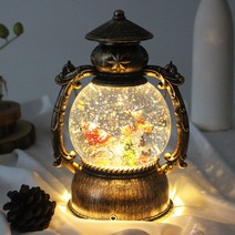 심쿵샵 인테리어 워터볼조명 스노우볼무드등, ( 원형-산타 )