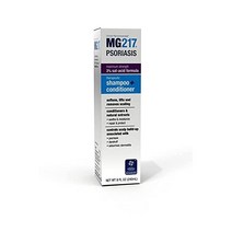 MG217 건선 두피 솔루션 2 in 1 샴푸 컨디셔너 240 ml 비듬 방지 트리트먼트 조절 치료제 살리실산 콜타르 지루성 피부염 의사 추천 테라피 헤어케어