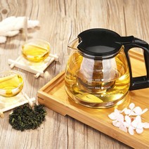 로하티 내열 유리 티포트 750ml 주전자 녹차 차포트