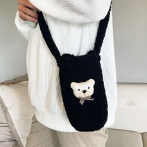 양털 후리스 텀블러백 텀블러 가방 크로스백 드링크백 컵홀더 커버 에코백 성인보조가방 물병가방 보틀