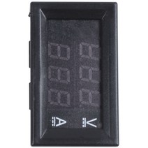 패널 장착 DC 디지털 전압계 전류계 100V 10 A, 하나, 검정