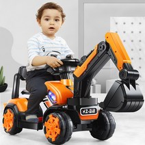 스카이 키즈 포크레인 붕붕카 쥬니어 전동굴착기 놀이 완구 키즈선물 굴착기포크레인자동차 자동전동 어린이날선물, 옵션01, 레드