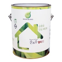 노루페인트 친환경 수성페인트 순앤수 멀티 3.8L 계란광, 베이비블루, 1개
