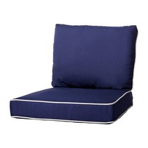 Quality Outdoor Living 전천후 파티오 의자 딥 시트 및 백 쿠션 58.4x66cm(23x26인치) 버터컵 420851