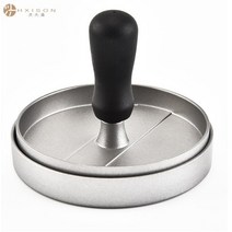 패티프레스 떡갈비틀 햄버거패티304 스테인레스 스틸 햄버거 고기 프레스 메이커 패티 케이크 금형 얇은, 05 YELLOW