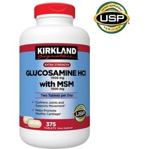 Kirkland Glucosamine HCI MSM 커클랜드 글루코사민 375정, 1개