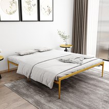 침대 프레임 철제 헤드없는 매트리스 깔판 헤드 없는, A 화이트 150x200cm