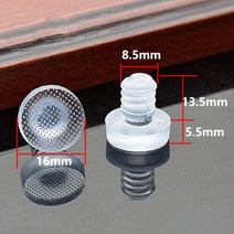 20pcs 투명 고무 나사 구멍 플러그 충돌 방지 내장 캐비닛 도어 범퍼 미끄럼 방지 발 패드 가구 패스너, 4-20개