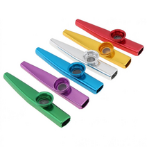 메탈 카주 카쥬 악기 6개 세트(떨림막 6개 증정) KAZOO, 카주 6개