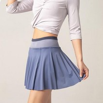 테니스연습기 테니스볼머신 테니스용품 여성 스포츠 테니스 스커트 골프 피트니스 반바지 하이 웨이스트 운동 달리, Deep Blue+XL