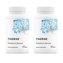 Thorne Research 쏜리서치 몰리브덴 글리시네이트 미네랄 Molybdenum Glycinate Trace Mineral 60정 2팩, 1, 1개