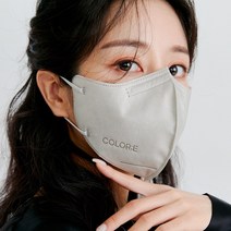 콜로레 KF94 새부리형 컬러 마스크 5컬러 정식판매점, 중형, 그레이, 30매