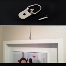 리필용 셀프 액자 걸이 후크 나사못 set 5개 광고판 매장 책상용 거실 침실 알림판