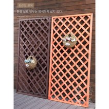 Starry 방부목 화단울타리 펜스 조립식 접이식, 브래킷 싱글