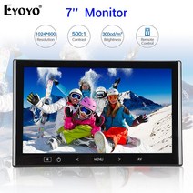 CCTV 모니터 Eyoyo-EM07L 7 인치 1024x600 컴퓨터 TV PC 모니터 LCD 화면 HDMI VGA AV Specker 디스플레이, 한개옵션0