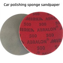 Finland Mirka 스폰지 사포 라운드 플록 공압 연마 직경 150mm 6 인치, 03 1000 grit_05 20 pcs