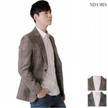 엠포르스 엠포르스 웜 글랜체크 블레이저 스판자켓 (J41MF)