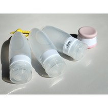 말캉보틀 휴대용 실리콘 공병 세트 60ml 3개 20ml 미니 공병 1개