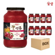 꽃샘 꿀석류차 1kg x8 (1박스) 액상차 과일청