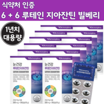 루테인 지아잔틴 비타민 빌베리 500mg 12개 월 분 1년 치 대용량 개별 포장 뉴테인 눈테인 빌배리 루 눈 태인 영양제 눈건강 루데인 지안 잔 틴 눈 누 류 테인 50 60 대, 30캡슐 x 12박스 (12개월)