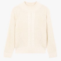 일로딜로 SH01 IDKA22N3Z 91크림 (모던) 말랑 오버핏 펄니트 풀오버