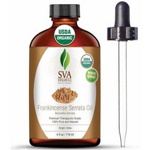 SVA Organics Frankincense 프랑킨센스 유향 에센셜 오일 Essential Oil 4oz(118ml), 1개