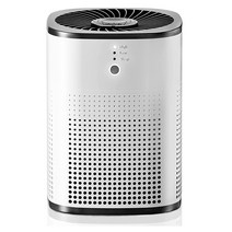침실 공기 청정기 H13 HEPA 필터 360 입구 5 단계 여과 애완 동물 알레르기, [01] White