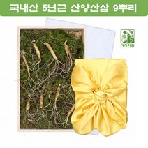 국내산 산양산삼 장뇌산삼 산양삼 산삼장뇌삼 산양산삼주 강원도 5년근 아빠 어른 부모님 남편 선물 9뿌리