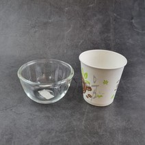 유리볼 샐러드 요거트 아이스크림 디저트 양념 소스 럭키 글라스 투명 볼 그릇, 2. 소 (170ml)