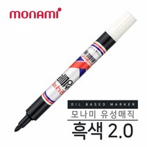 모나미 둥근 닙 유성매직, 흑색, 8개입
