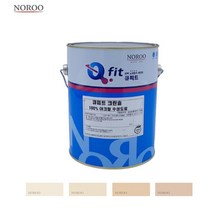 주택 외부 상도 광택 도료 수성 유광 4L 상가벽페인트 셀프도색, 아이보리7124