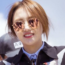 앤티크 라운드 프레임 선글라스 선글라스 구미 트렌드 메탈 잉크미러 마린 안경
