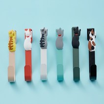 가제만 벽걸이 모자 가방걸이 도어후크 벽옷걸이 행거 CD-06﻿, 그린