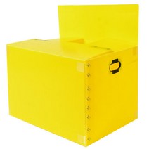 뉴프라테크 이사박스 6호(고급형)-5개묶음 [모서리 필라멘트테이프 부착 박스], 노랑, 5개